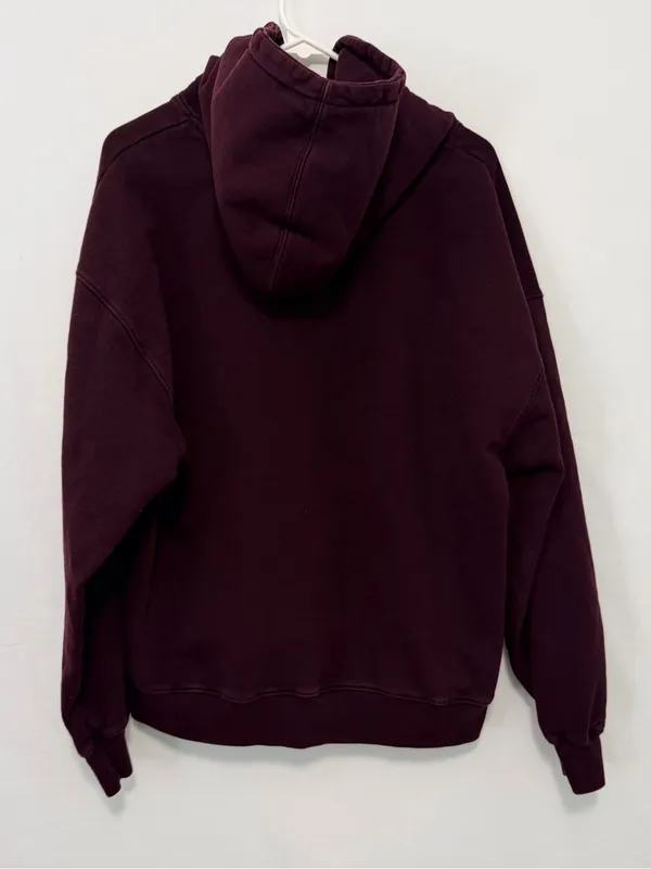 Colorful Standard Organic Oversized Hoodie in Oxblood Red Large - Image 4