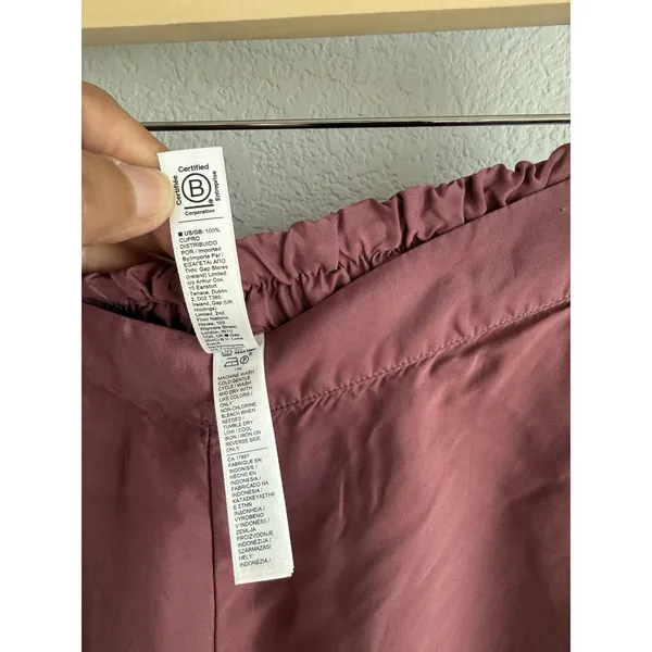 Athleta Calm Cool Pant Women's M Rose Pink Wide Leg Breathable Lightweight Silky - Image 9