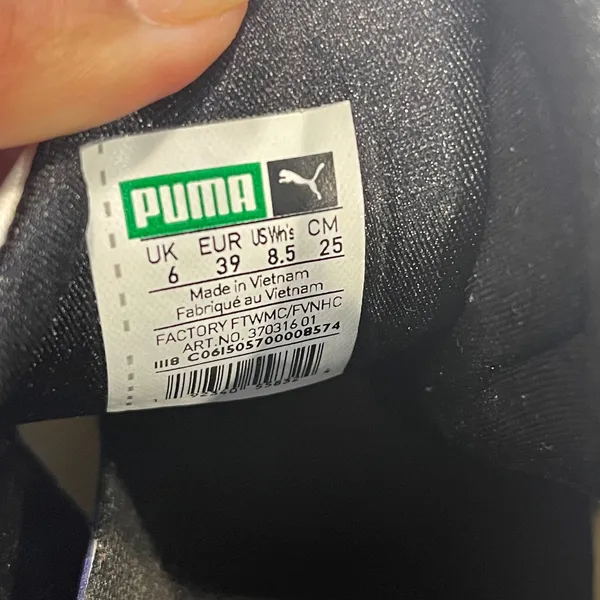 Puma Muse Maia Womens 8.5 White Black Red Streetwear 370316-01 Athleisure Shoes - Image 7