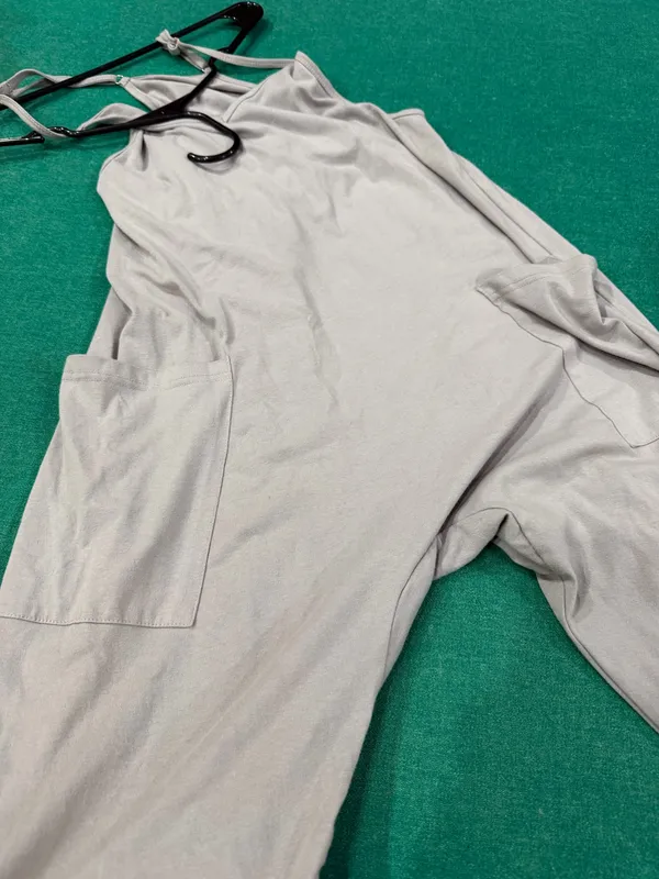 Full length loose coveralls Gray - Image 2