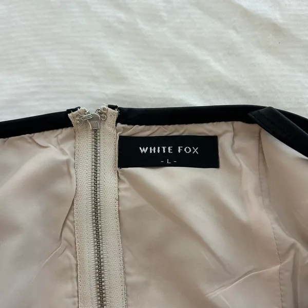 White Fox Oatmeal Mini Skirt Bustier Tank Top Set - Image 5