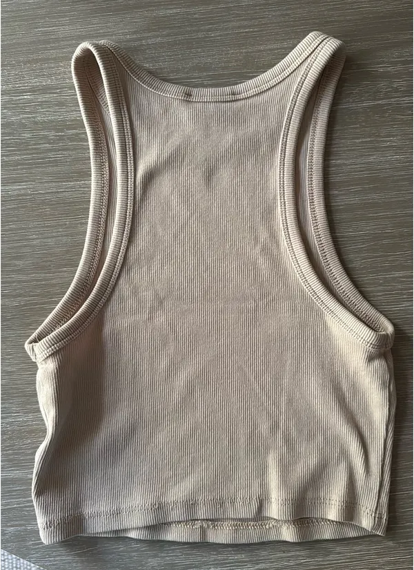 ZARA Tank Crop Ribbed - Image 2