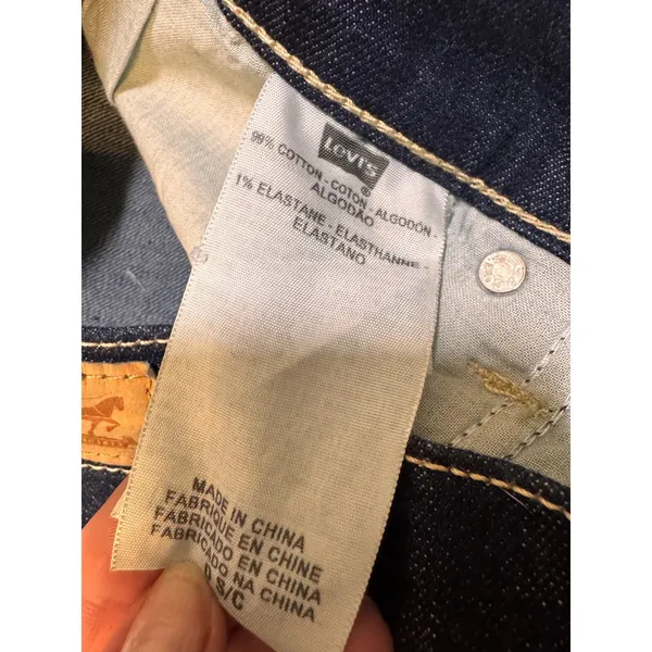 Levis 524 Too NWT Superlow Skinny Jeans Dark Wash Indigo Low Rise Denim Size 2 - Image 7