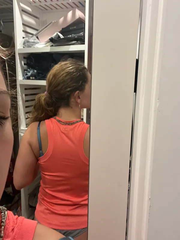 hot pink racerback tank top - Image 2