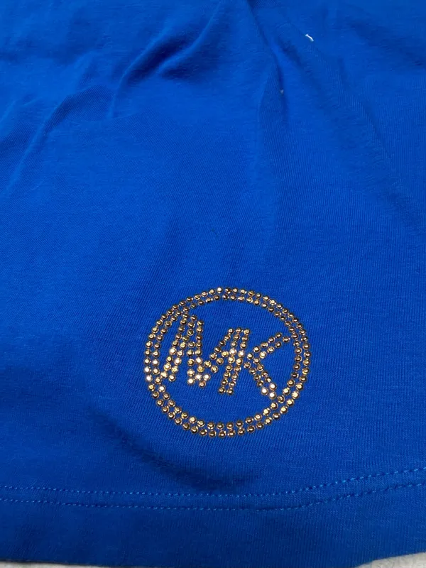 Michael Kors Royal Blue Short Sleeve Crewneck Dress - Image 8