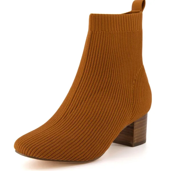 NWT Joie Neely Knit Stretchy Block Heel Sock Ankle Boot - Image 5