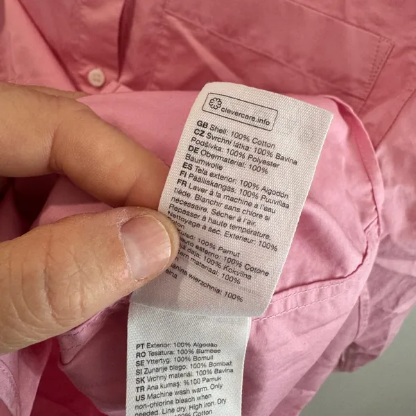 & Other Stories Stockholm Atelier Pink Cotton Button Down Shirt Size 2 - Image 3