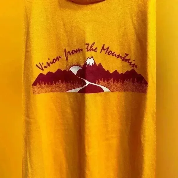 NEW | Vintage 80s Jerzee by Russell Single Stitch‎ T-Shirt | Mustard | Size S - Image 4