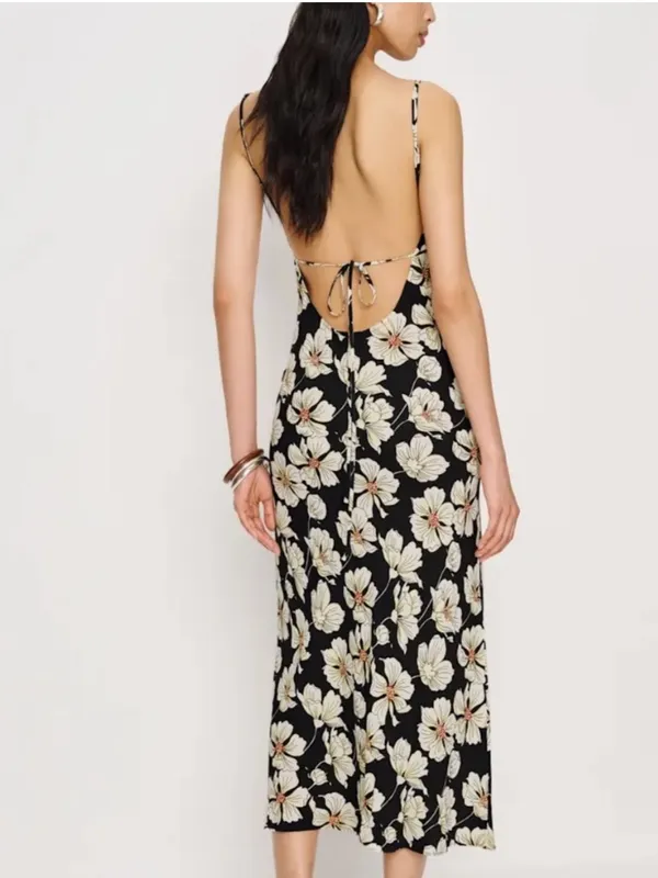 Reformation Zia Dress in Oriole L - Image 6