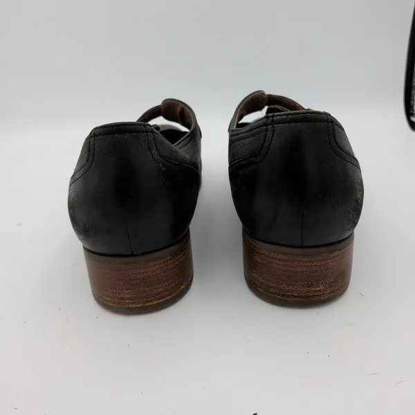 Dansko Livie Black Leather MJ Wingtip‎ Loafer Shoes Monk Strap Womens 39 8.5-9 - Image 5