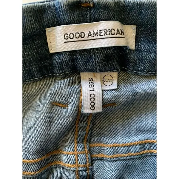 Good American Good Legs Jeans Size 00 24 Cut 162-A GLCDRH899T - Image 3