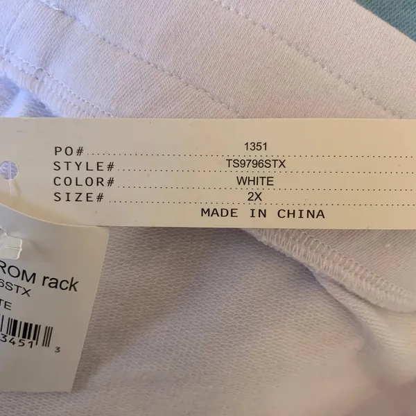 NWT Theo & Spence Lounge Pajama Shorts in White‎ - Image 7