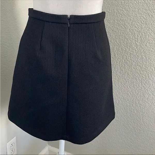 Madewell Black Bistro Pleated Mini Skirt - Image 4