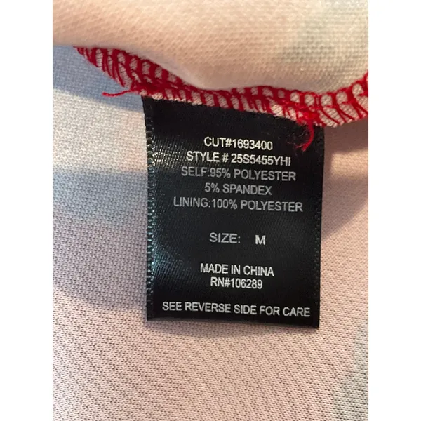 Trixxi Clothing Company Floral Fit & Flare Mini Dress Size M Red NWT - Image 9