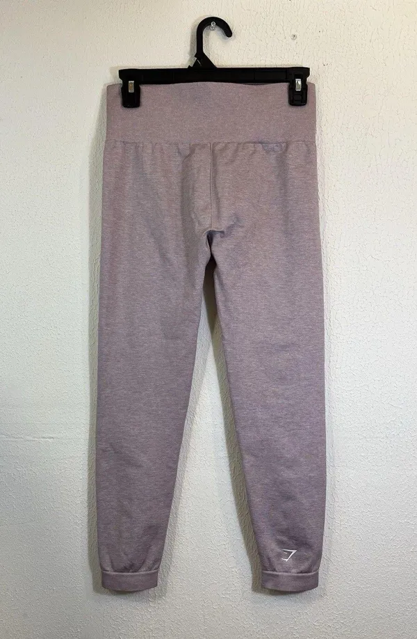 Gymshark Women's Adapt Marl Seamless Leggings Light Purple Size L - Image 4