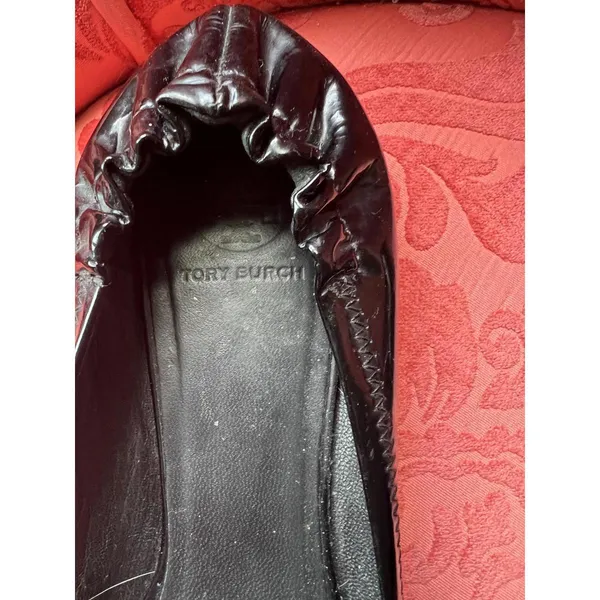Tory Burch Black Leather Ballet Flats - Image 4