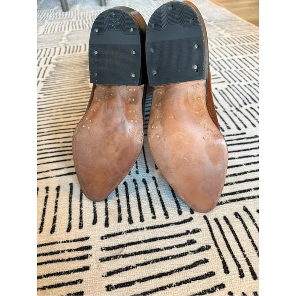 Vintage Exotic Lizard Leather Cowboy Boots Brown Western Unmarked - Image 8