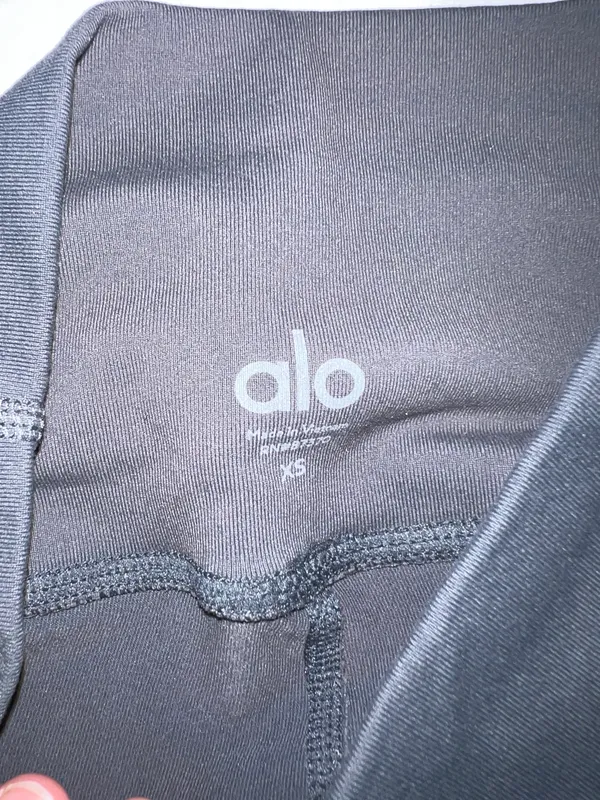 Alo Leggings Pants Womens Xtra Small XS Gray Pull On Skinny RN# 87370 Mesh - Image 6