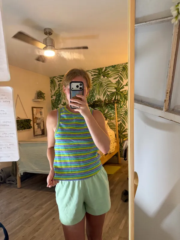 Anthropologie racer tank striped - Image 6