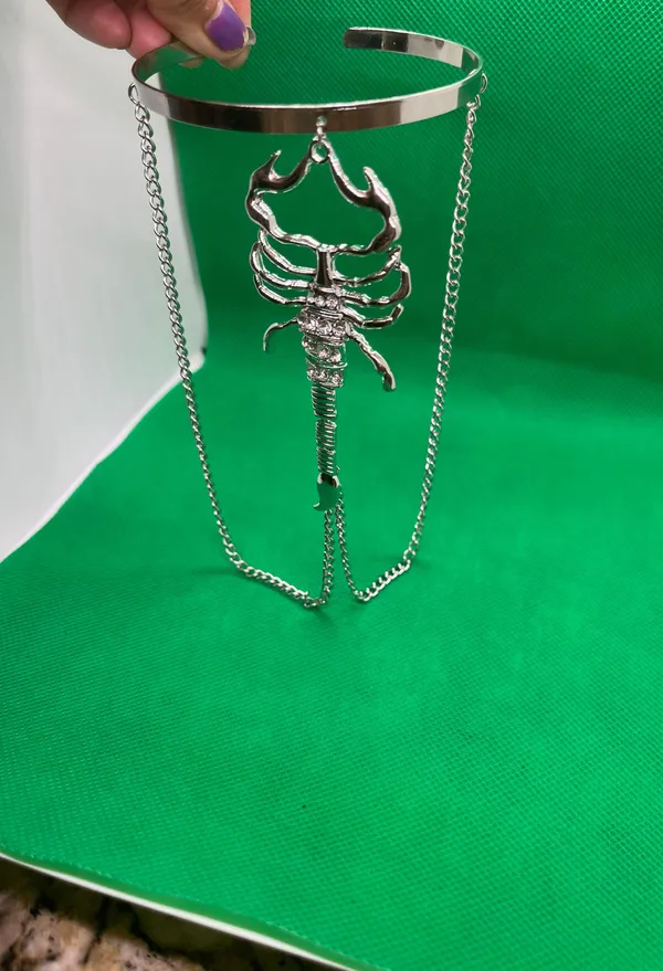 Fashion Tassel Charm Upper Arm Chain Bracelets for Women Gothic Scorpion Armlet Cuff - Image 3