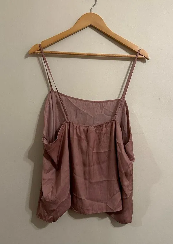 Old Navy Satin Lounge Tank Top in Pink Salt Size 2X NEW WITH TAGS - Image 6