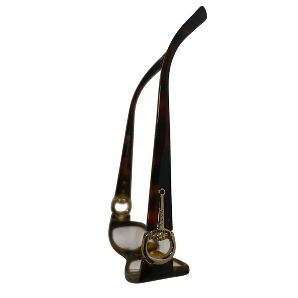 Gucci Eyeglasses Womens GG 3553 Dark Tortoise Gold Horsebit Crystal Frames Only - Image 2
