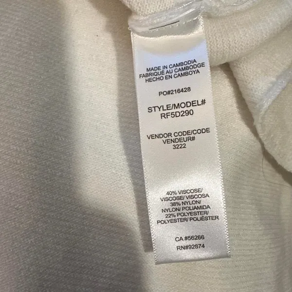 H83. Splendid x Cella Jane white cowl neck dress Size S - Image 4