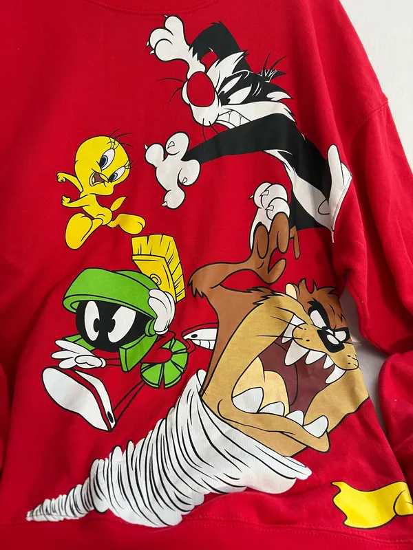Looney Tunes Junior Girls Character Graphic Sweatshirt - Image 2
