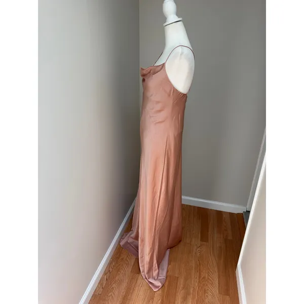 Show Me Your MuMu Tuscany Maxi Slip Dress Copper Luxe Satin Size Small - Image 6
