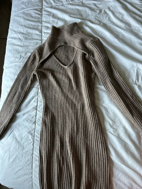 Sweater dress Brown Size XS - Image 3
