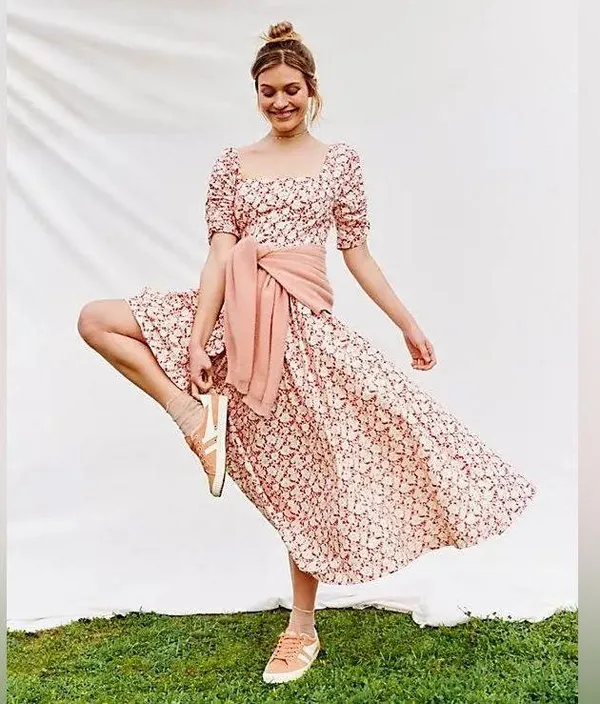 Free People She's A Dream Midi Dress Cottagecore 0 - Image 2