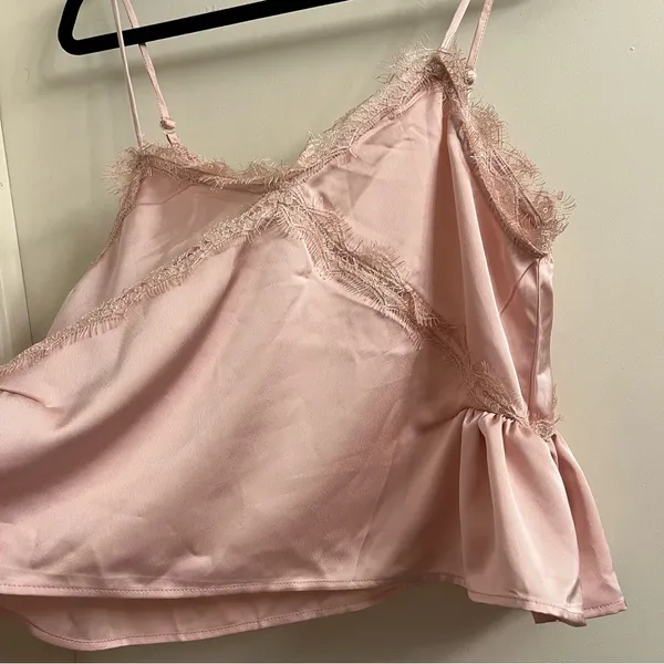 NWT Georgie Lacey Layering Cami Pink Large - Image 6