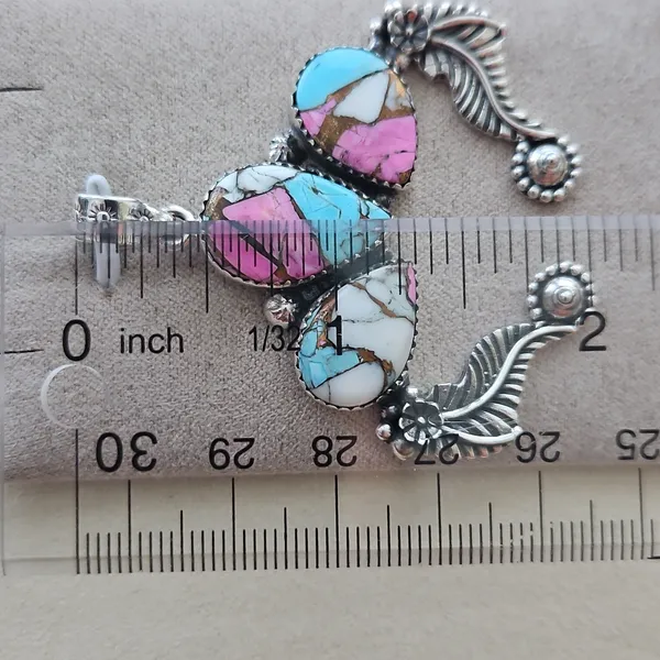 Cotton Candy Turquoise Pendant #6 - Image 4