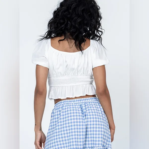 Princess Polly Maywood Top in White Size 8 New with tag - Image 4