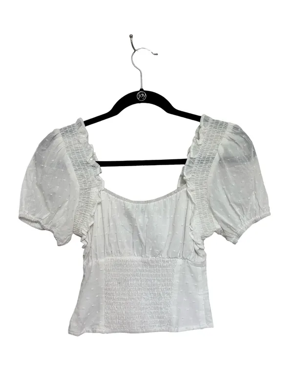 NEW Princess Polly Shir Thing Top in White - Size US 0 - Image 3