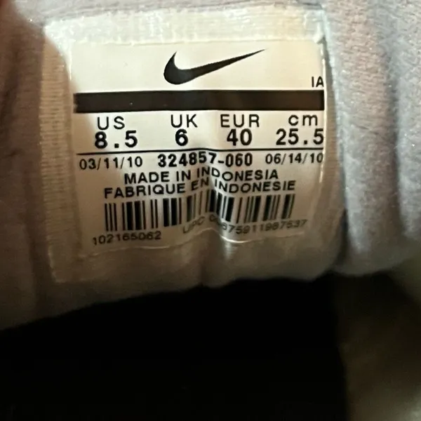 NIKE Eclipse Women's Sneakers Gray Nubuck Lace Up Lightweight Pink Trim 8.5 - Image 11