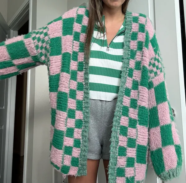 Pink Lily Oversized Cardigan - Image 5