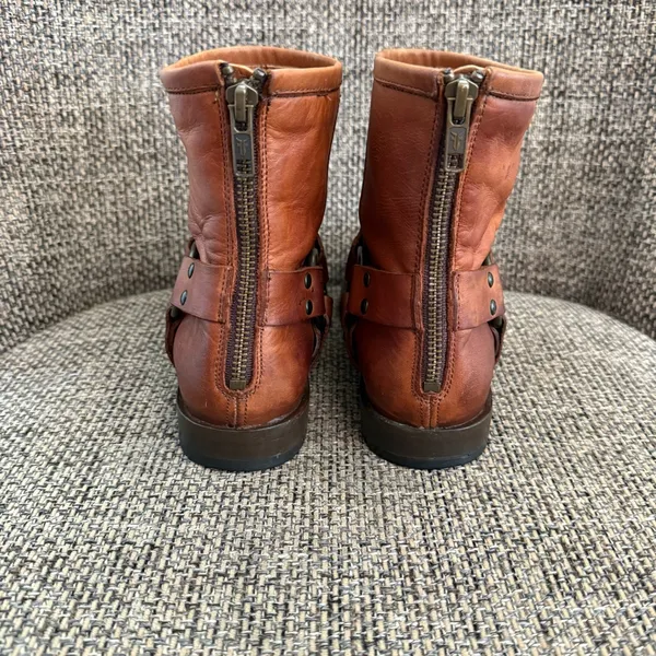 Frye Harness‎ Ankle Boots Size 5 1/2B - Image 3