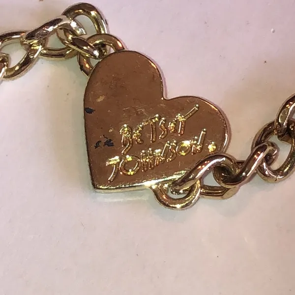 Luv Betsy by Betsy Johnson Pink Floral Purse with Gold Tone Chain Strap - Image 2