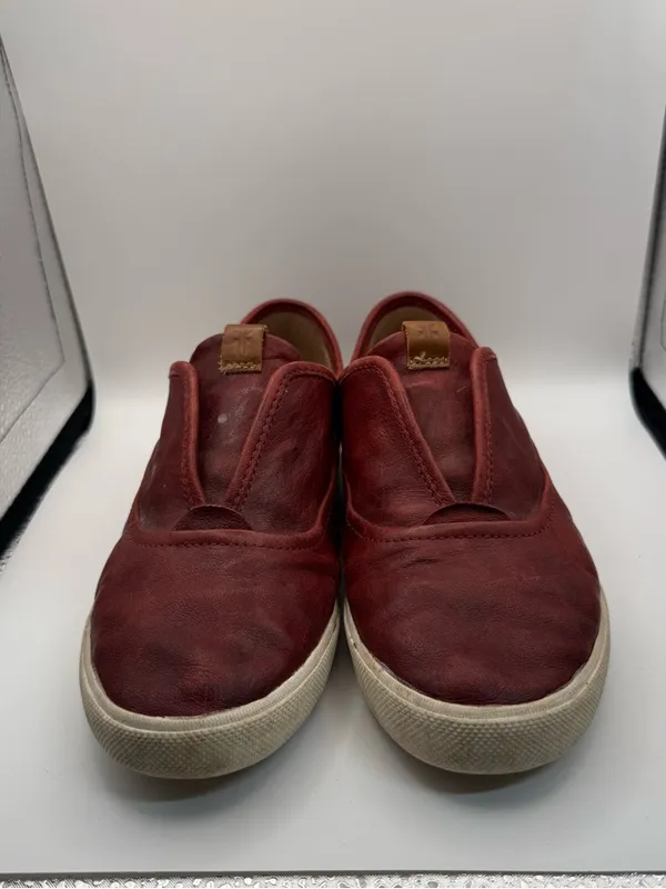 Frye Maya Cvo Leather Slip On Sneaker Shoe Burgundy Red‎ Maroon Casual Comfort 7 - Image 3