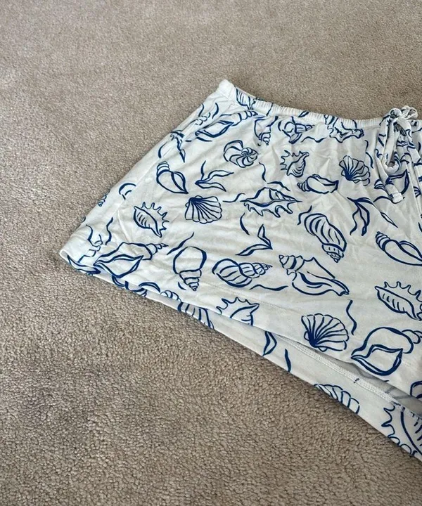 NWOT Auden Pajama Shorts White Size L - Image 4