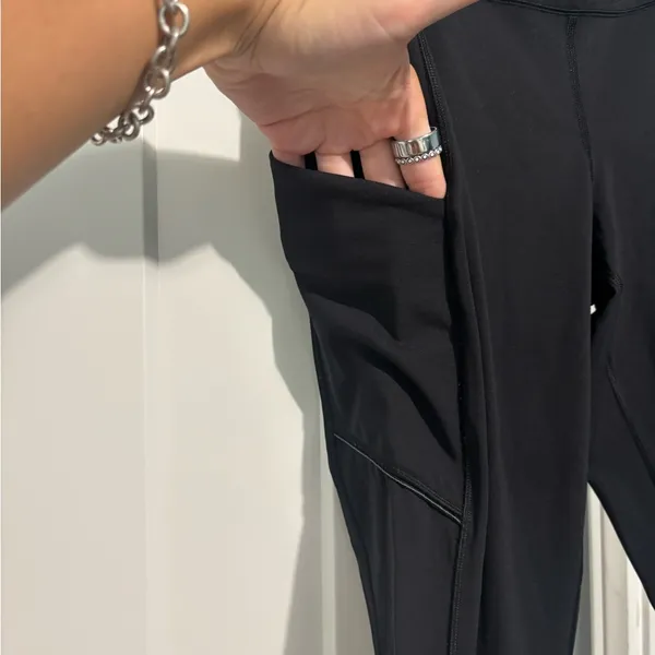 Women’s Black Lululemon Leggings - Image 2