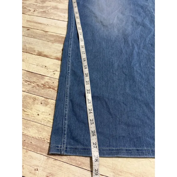 Halara Flex High Waisted Wide Leg Jeans Size XL Blue Stretch Denim - Image 8