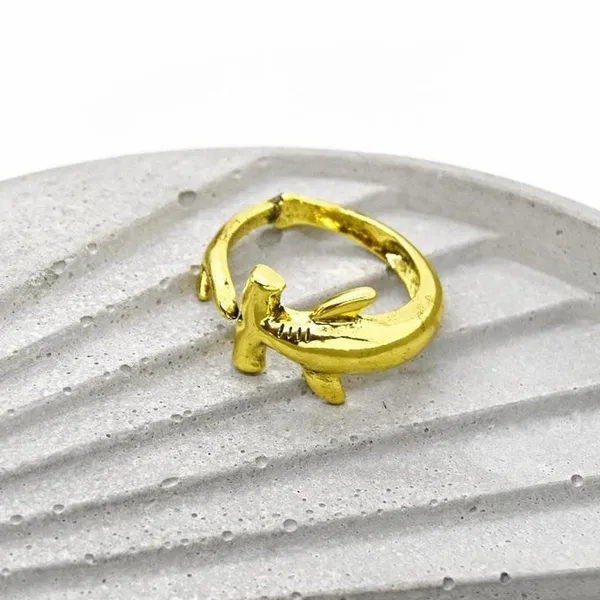 Gold Hammerhead Shark Ring - Image 2