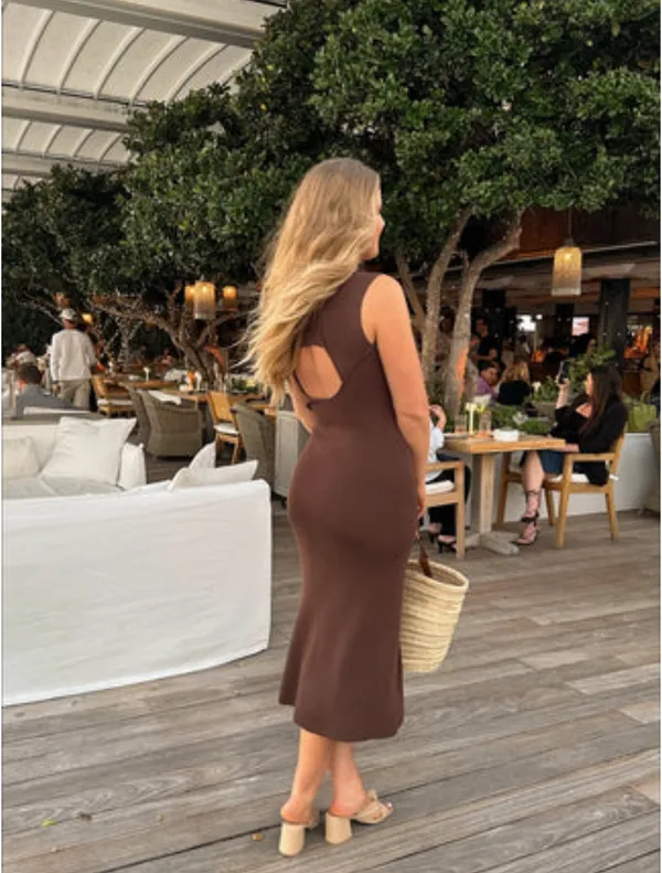 Vestique Brown Dress - Image 2