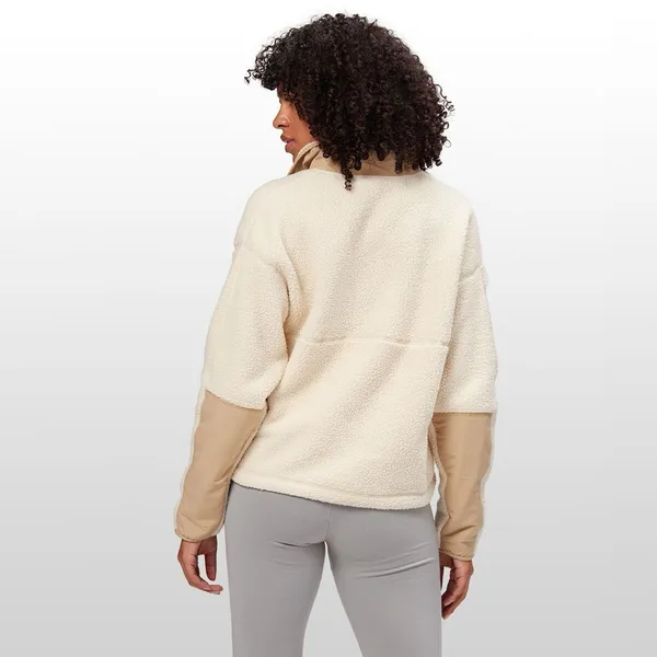 The North Face Cragmont Fleece‎ 1/4 Snap Pullover Sweater Cream Size S NWT - Image 2