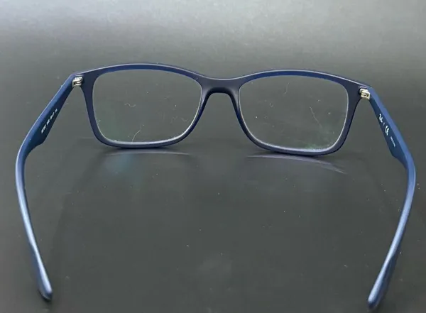 RAY-BAN RB 7047 5450 56-17 Matte Navy Rx Unisex Eyeglasses - Image 8