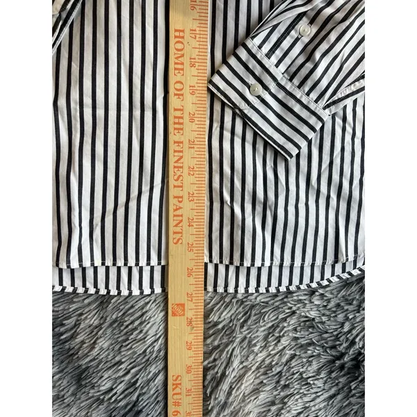 Pendleton Women's Size Large Button Up Shirt Striped Long Sleeve 100% Cotton - Image 5