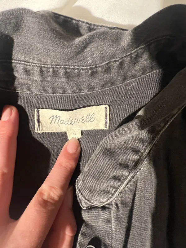 Madewell Denim Short Sleeve Button Up - Image 2