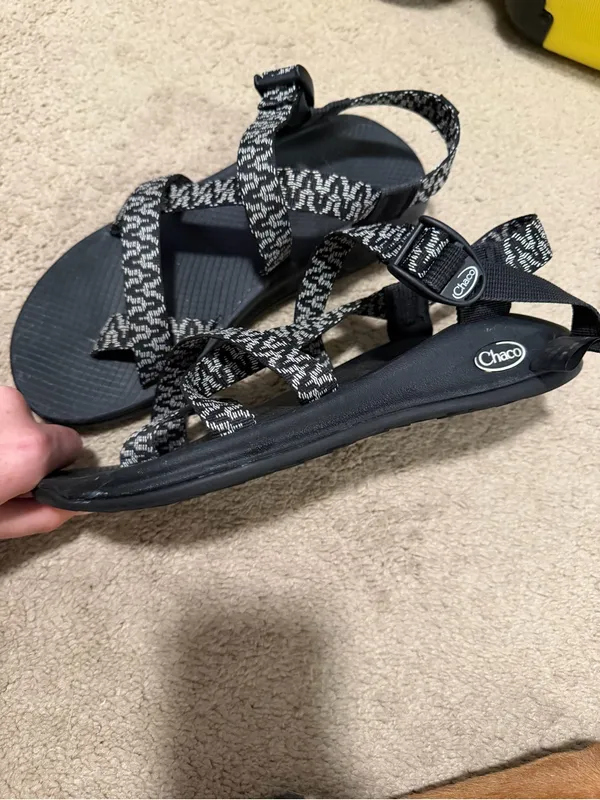 Chaco Black and White Strappy Sport Sandals - Image 4